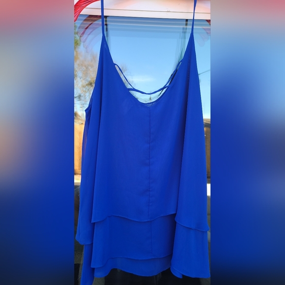 VENUS Cobalt Blue Layered V-Neck Cami Tank Top – Size XL - Picture 5 of 11